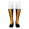 Junely Compression Socks for Women Knee High Stockings Funny Cute - color: Chicken Leg