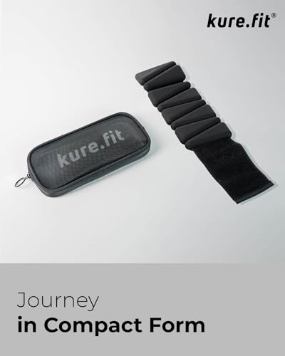 Pilates Wrist & Ankle Weights | Adjustable Weighted Bangles | 1/2/3LB Each - color: Black, size: 2 LB