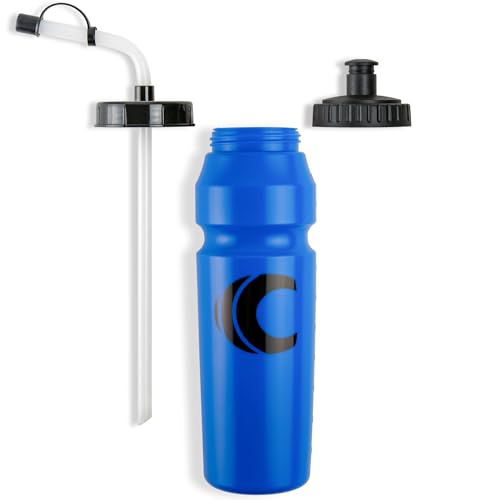 Cannon Sports 1 Liter Sports Water Bottle, 2 Lids, BPA-Free (Royal Blue) - color: Royal Blue
