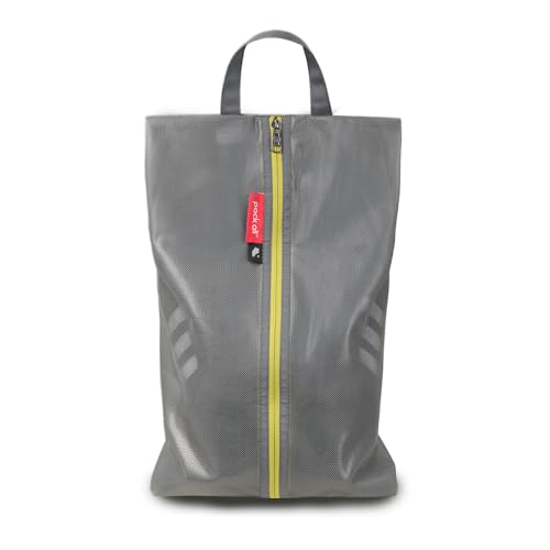 pack all Plus-Sized Shoe Bag for Travel, Water-Resistant Shoe Pouch - color: Plus-Grey, style: 1 Pack
