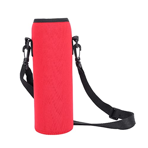 Neoprene Water Bottle Carrier Bag, Thermal Water Bottle Case with Strap