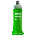 FITLY Soft Flask Running Water Bottle - Collapsible Hydration Flask - color: Green, size: 8.5 Ounces