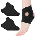 10 PCS Precut Kinesiology Tape for Ankle Cotton Elastic Athletic Ankle Tapes Comfort Breathable Waterproof Tape Sprain Pain Relief Ligament Muscle Provide Support Stability Marathon (Black)