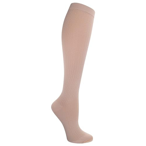 Dr. Scholl's Women's Graduated Compression Knee High Socks - color: Beige (1 Pair), size: 4-10