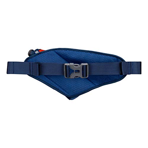 Nspire Hydration Waist Pack Bottle with 18oz Flask and Storage Area – Running, Hiking, Walking, Camping, Cycling, True Navy/Tigerlily