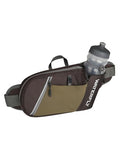 WATERFLY Water Bottle Fanny Pack, Hiking Hydration Belt for Women Men - color: Coffee Brown