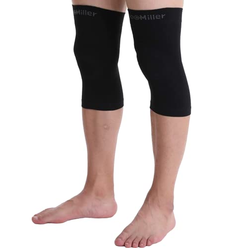 Doc Miller Knee Compression Sleeve Brace for Men & Women - color: Black
