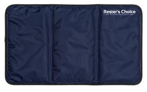 Rester's Choice Extra-Large Gel Ice Pack (13" x 21.5") - Reusable, Flexible, Durable - Ideal for Back, Shoulder, Knee (Dark Blue, 1 Pack, X-Large) - color: Dark Blue, size: 13x21.5 Inch (Pack of 1)