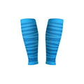 Calf Compression Sleeve for Men and Women - 20-30mmHg, Shin Splint, Running, Leg Pain, Calf Cramps and Recovery - color: Run Lite - Tiger Stripe Sky Blue, size: Medium
