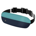 Waterproof Running Belt Waist Pack – Lightweight Fitness Phone Holder for Men Women,Adjustable Sport Bum Bag with Zipper Pockets for iPhone 15/16 Pro Max,Keys,Card (GSP8802, Green Dark blue) - color: Green Dark blue