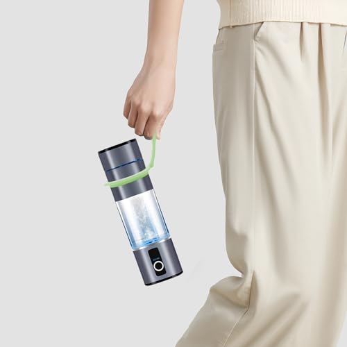 2 Pack Hydrogen Water Bottle Holder,Hydrogen Water Generator Cup Strap,Ion Water Bottle Covers,Soft Durable Silicone Cup Handle for Any 12，13,14,15oz Bottle Handheld for Running Bike, Gym Or Jogging
