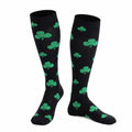 COUVER Unisex Graduated Athletic Compression Socks - color: Cloverleaf, size: Small-Medium