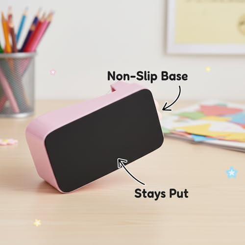 Tape Dispensers,Purple/Pink Tape Dispenser,Tape Dispenser Desk with Stable Weighted Base,Easy One-Hand Use for Scrapbook,Duct Tape & Packing Tape,Ideal for Vision Board Supplies,Office&School Supplies