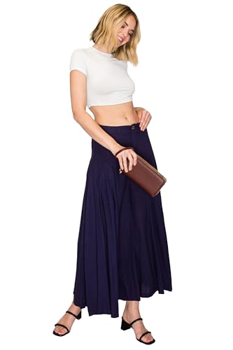 FashionPuzzle Double Zip Around PU Leather Wristlet Cell Phone Wallet - color: Navy