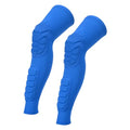 PATIKIL Knee Calf Pads Knee Braces Pad Compression Leg Sleeve Protective Calf Shin Guard for Youth Adults Football Basketball Baseball - color: Blue, size: Medium