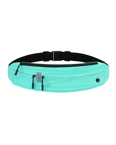 WATERFLY Running Belt Fanny Pack:Phone Holder Belt for Men Women - color: Mint Green