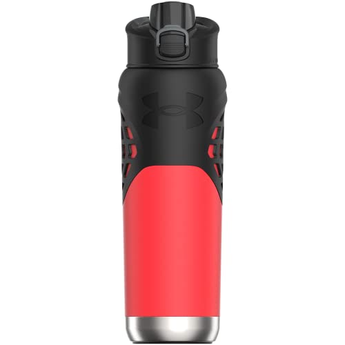Under Armour 24Oz Stainless Steel Water Bottle, Insulated, Carabiner Easy Carry Hook, Leak Proof, Kids & Adults, All Sports, Gym - color: Beta