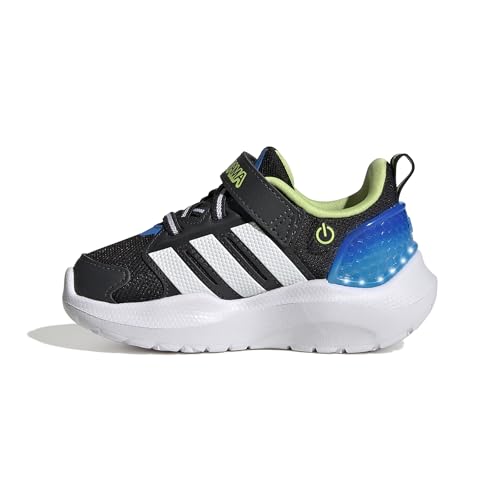 adidas Boys Marvel Lightorama Spider-Man Sneakers Shoes - Red - color: Black/White/Lucid Ray Blue, size: 5 Infant