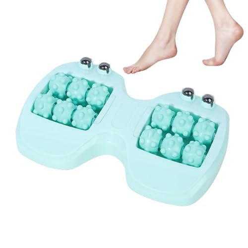 Foot Massage Roller Ergonomic Portable Magnetic Beads Massage Tool Care - color: Green