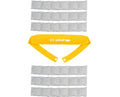 ICE WRAPTOR Cooling Bandana Neck Wrap, Yellow+6 Reusable Ice Packs, Snap - size: Yellow Wrap + 6 Inserts