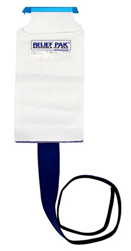Relief Pak Insulated Ice Bag with Foam Belt and Hook and Loop- Large - 11-1240 - size: Large, style: Velcro Belt