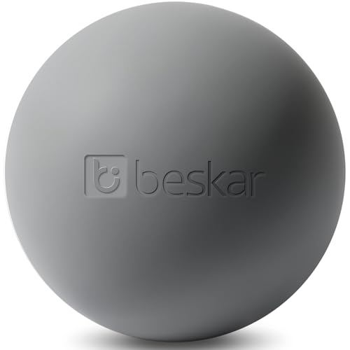 BESKAR Foot Massage Roller Blue & Massage Lacrosse Ball Gray