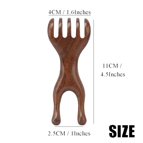 OULIGET Natural Wooden Nose Guasha Massage Tools Anti-Static Gua Sha Tool - style: Nose Guasha Comb