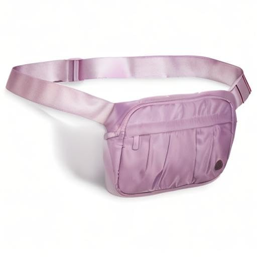 Gaiam Fanny Pack Running Belt Bag - Out & About Waist Pack Cell Phone Holder Exercise Gym Slim Zipper Workout Pouch Jogging Bag, Multi Pocket, Adjustable, Walking, Runner Accessories Women