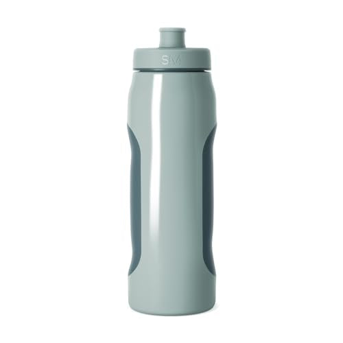 Simple Modern Squeeze Bottle with Locking Lid | 30oz Sports Cup | Green - color: -Sea Glass Sage Mix