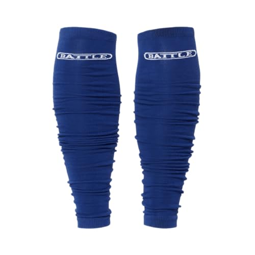 Battle Sports Long Scrunch Football Sock Sleeve, Men, Boys - color: Blue