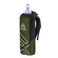 AONIJIE Running Water Bottle Handheld Hydration Pack with 500ml Soft Flask - color: Olive Green