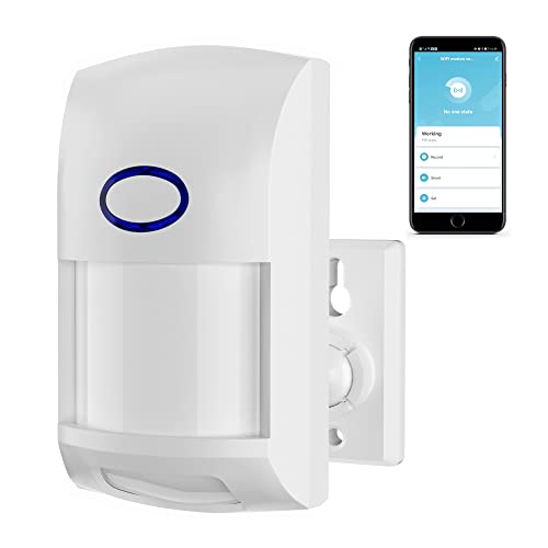 Smart WiFi Motion Sensor: PIR Motion Detector, App Alerts, No Hub Required