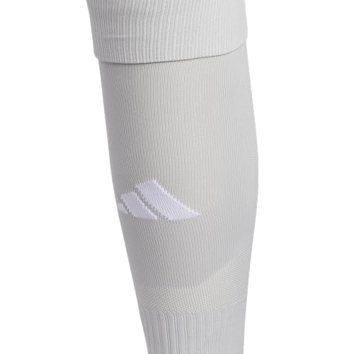 adidas Team Speed Over-the-Calf Soccer Socks or Calf Sleeves 1 Pair - color: Team Light Grey/White/5/Calf Sleeve, size: Medium, style: Calf Sleeve