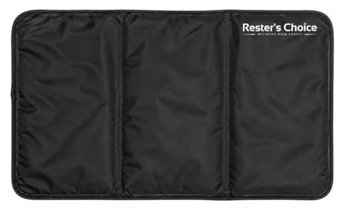 Rester's Choice Extra-Large Gel Ice Pack (13" x 21.5") - Reusable, Flexible, Durable - Ideal for Back, Shoulder, Knee (Black, 1 Pack, X-Large) - color: Black, size: 13x21.5 Inch (Pack of 1)