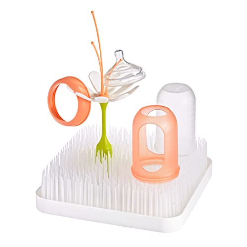 Boon Grass Countertop Drying Rack For Kitchen, Plastic - Winter White - color: White