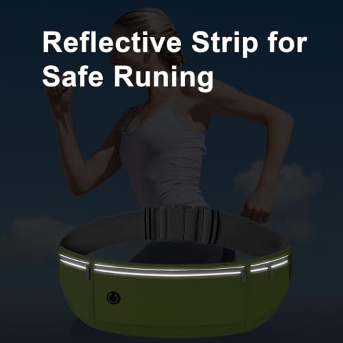 Slim Running Belt, Fluorescent Green - color: Fluorescent green