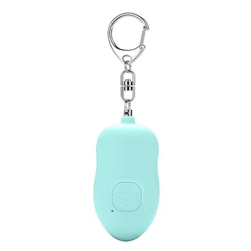 Rechargeable Personal Alarm, 130dB SOS Safety Alarm,LED Light, Security Siren Keychain for Women and Elderly,Security Siren Keychain ,Self Defense Alarm (Blue) - color: Blue