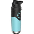 Under Armour 24Oz Stainless Steel Water Bottle, Insulated, Carabiner Easy Carry Hook, Leak Proof, Kids & Adults, All Sports, Gym - color: Breeze Blue/Black