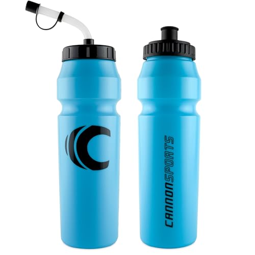 Cannon Sports 1 Liter Sports Water Bottle, 2 Lids, BPA-Free (Light Blue) - color: Light Blue
