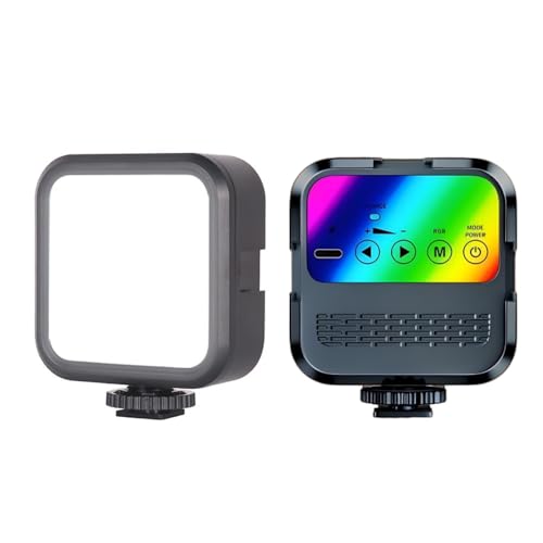 RGB Video Light, 2000mAh Magnetic LED Camera Light, 3 Cold Shoe - size: RGB Light