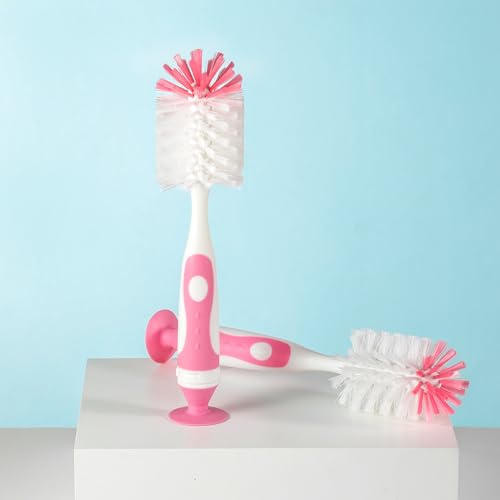Multifunctional Cleaning Brush, Baby Bottle Brush, Bottle Brush Cleaner - color: Pink 2