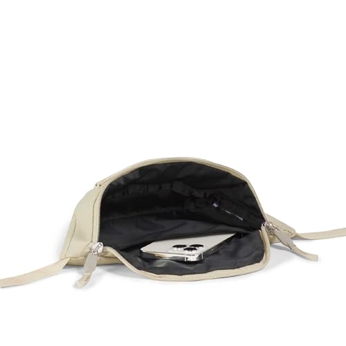 THE NORTH FACE Jester Lumbar Pack | Fanny Pack With Water Repellent Finish, 2.2 Liters, Crossbody Adjustable Strap - color: Desert Stone Dark Heather/Desert Stone