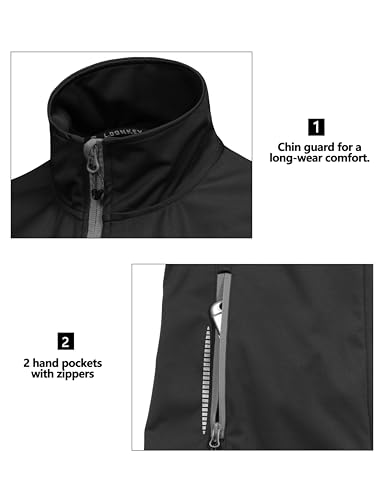 Little Donkey Andy Women's Lightweight Softshell Vest - color: Black-reflective, size: Large