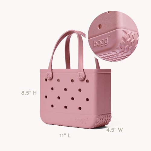 BOGG BAG Bitty Small Tote – 11” x 8.5” x 4.5” – Essential Bags for Beach, Pool, Boat, Sports, Tailgating, Cruise, Travel - color: Blushing