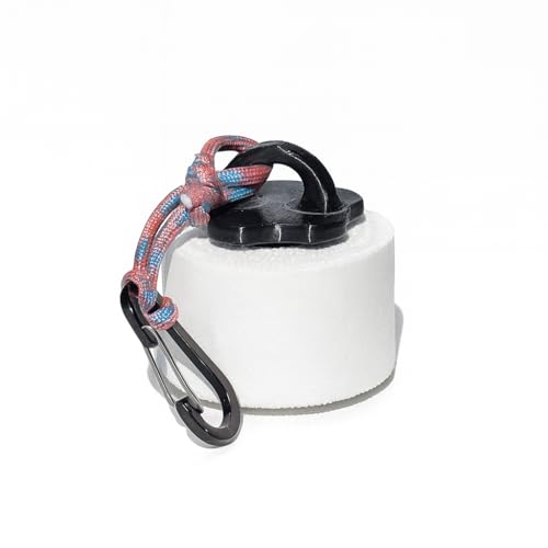 Reusable Athletic Tape Holder with Keychain & Rope Loop | Preloaded with 1.5" Athletic Tape Roll | Fits Standard Rolls | Durable, Refillable, Easy Clip-On for Gym, Climbing, Lifting, Sports