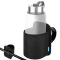 Xxerciz Treadmill Cup Holder Water Bottle Holder with Two Adjustable Straps, Armrest Organizer Universal Crossbar Drink Holder for Stroller, Bike, Wheelchair, Golf Cart, Walker, Scooter