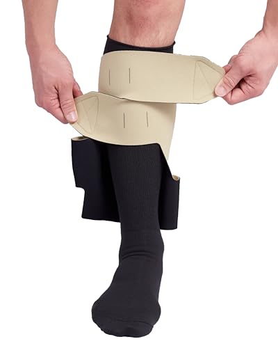 CircAid Juxtalite Adjustable Lower Leg Compression Wrap for Men & Women - color: Black - New, size: Medium (Full Calf)/Long
