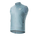 ROCKBROS Men's Cycling Vest Sleeveless Windproof Two-way Zipper Road Bike - color: Harbor Blue, size: X-Large