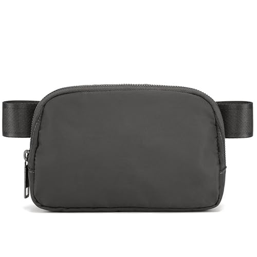 YOSHUYUKI Fanny Pack Crossbody Bag Trendy Waterproof Small Cross Body Purse for Women Men Fashion Waist Packs Mini Belt Pouch Chest Bum Hip Bag Lulu Dupes for Travel Vacation Running Dim Grey - color: Dim Grey