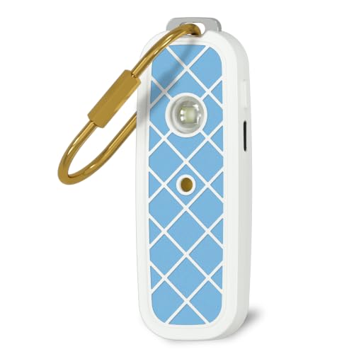 130dB Personal Safety Alarm Keychain for Women & College Girls - 240 Min Siren, Dual Activation (Pin & Button), Locking Pin, LED Strobe, Rechargeable Anti-Slip Grip (Sky Blue) - color: Sky Blue
